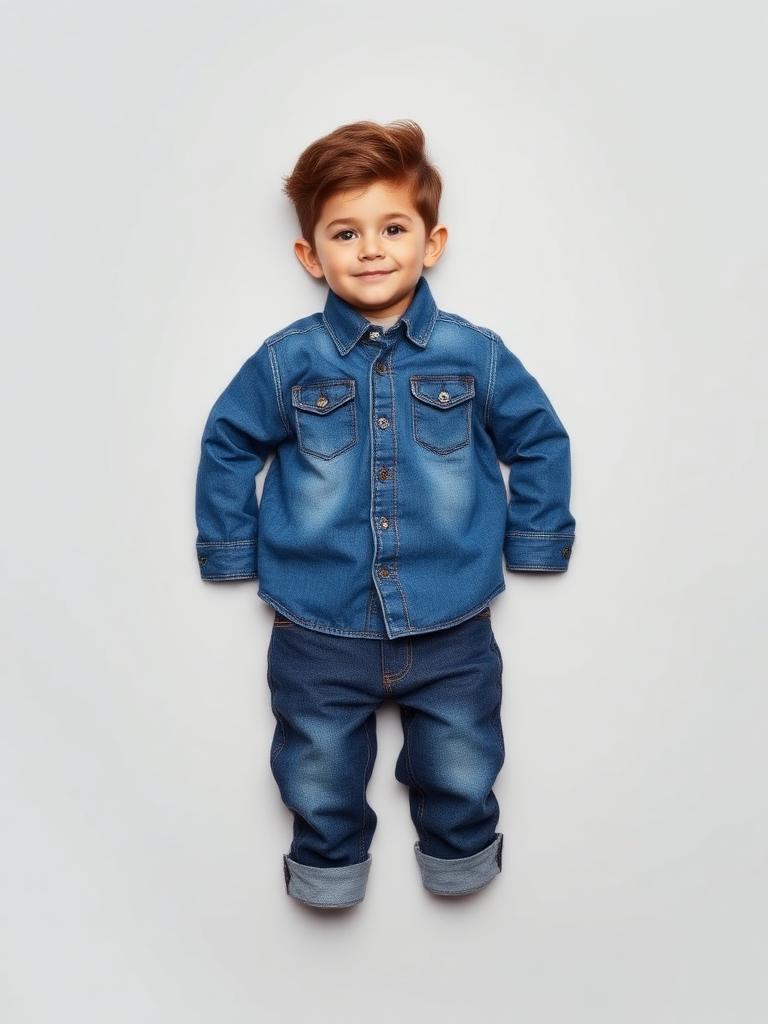 Blue Boys Denim Set