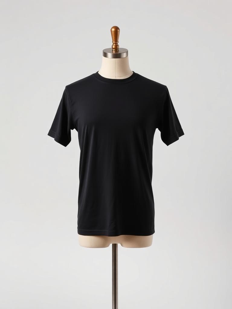 Black Black Cotton T-Shirt