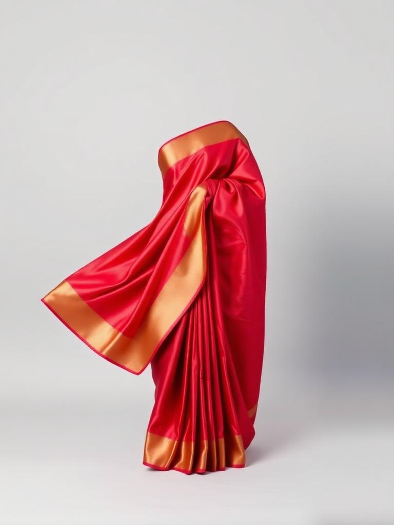 Red Red Silk Saree